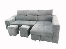 Chaise Longue 3 Plazas Color Gris miniatura 4