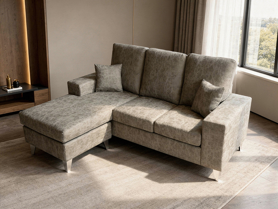 Chaise Longue 3 Plazas Color Gris