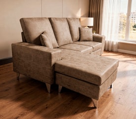 Chaise Longue 3 Plazas Color Piedra
