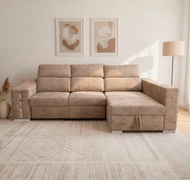 Chaise Longue 3 Plazas Color Beige