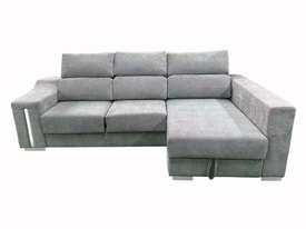Chaise Longue 3 Plazas Color Gris miniatura 2