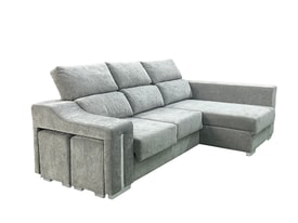 Chaise Longue 3 Plazas Color Gris miniatura 4
