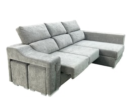 Chaise Longue 3 Plazas Color Gris miniatura 5