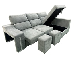 Chaise Longue 3 Plazas Color Gris miniatura 6