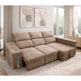 Chaise Longue 3 Plazas Color Beige