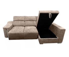 Chaise Longue 3 Plazas Color Beige miniatura 3