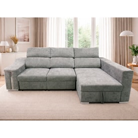 Chaise Longue 3 Plazas Color Gris miniatura 1