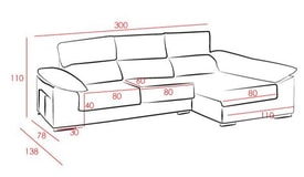Chaise Longue 3 Plazas Color Camel miniatura 4