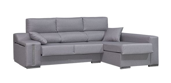 Chaise Longue 3 Plazas Color Gris