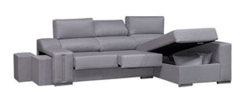 Chaise Longue 3 Plazas Color Gris miniatura 2