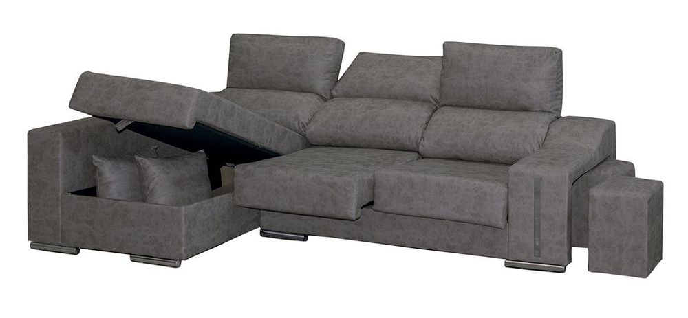 Chaise Longue 3 Plazas Color Gris