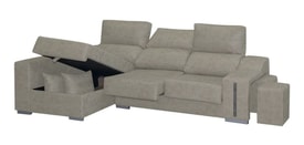 Chaise Longue 2 Plazas Color Gris miniatura 2