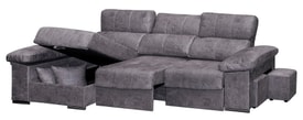 Chaise Longue 2 Plazas Color Gris miniatura 3