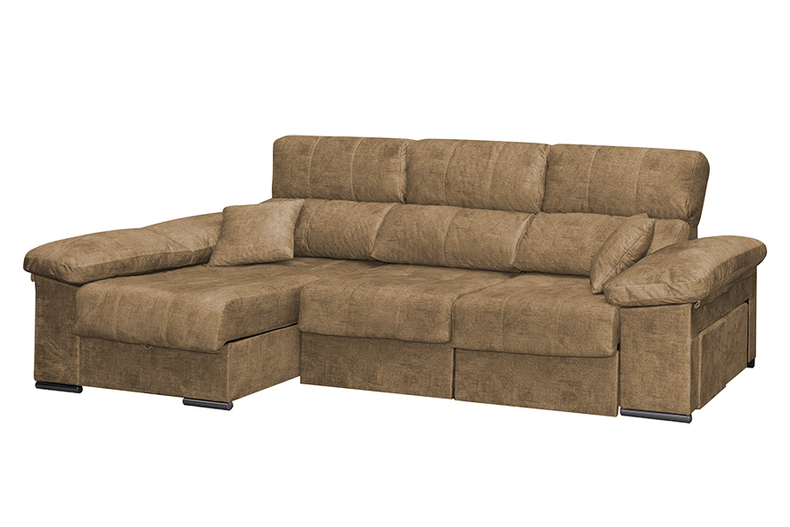Chaise Longue 2 Plazas Color Piedra