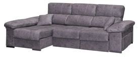 Chaise Longue 3 Plazas Color Gris miniatura 1
