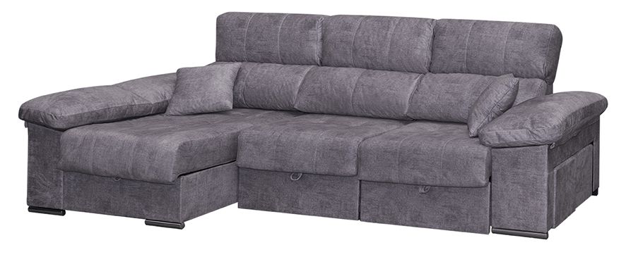 Chaise Longue 2 Plazas Color Gris