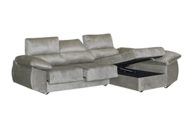 Chaise Longue 3 Plazas Color Gris miniatura 2