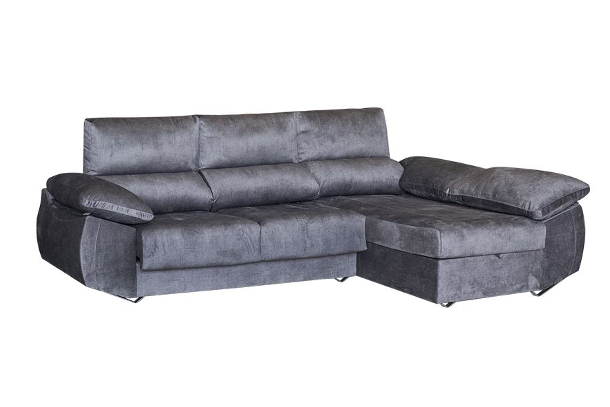 Chaise Longue 3 Plazas Color Gris
