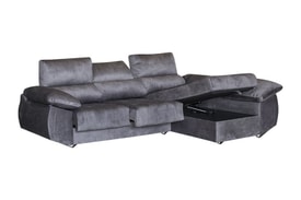 Chaise Longue 3 Plazas Color Gris miniatura 2