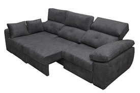 Chaise Longue 3 Plazas Color Gris miniatura 2