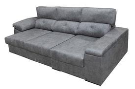 Chaise Longue 2 Plazas Color Gris miniatura 4
