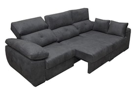 Chaise Longue 3 Plazas Color Gris miniatura 2