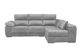 Chaise Longue 2 Plazas Color Gris miniatura 1