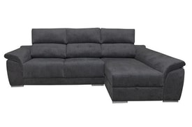Chaise Longue 3 Plazas Color Gris miniatura 1