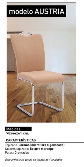 Silla Comedor 4 Unidades Color