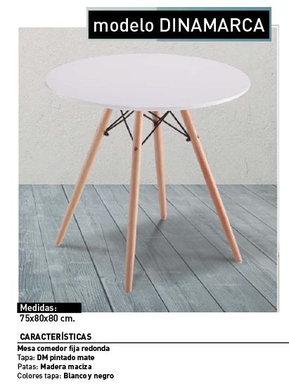 Mesa Redonda 80 Cm Color