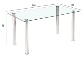 Mesa Comedor Cristal miniatura 3