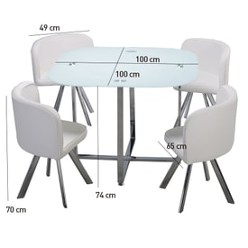 Mesa Comedor Fija +4 Sillas Color miniatura 3