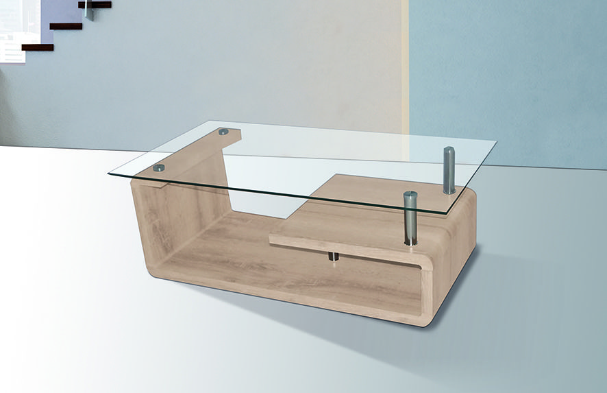 Mesa Centro Tapa Cristal