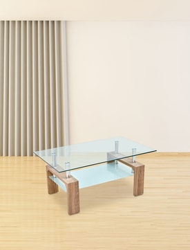 Mesa Centro Tapa Cristal Color