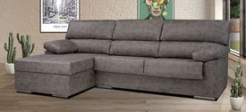 Chaise Longue 2 Plazas Color Gris miniatura 1