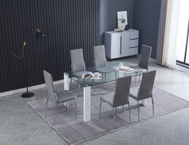 Conjunto Mesa Blanca 6 Sillas