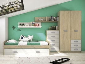 Dormitorio Juvenil Completo Color