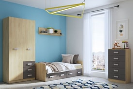 Dormitorio Con Armario Color