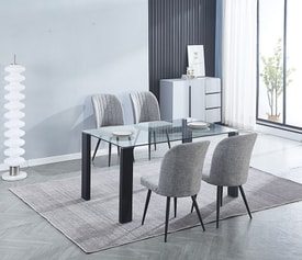 Conjunto Mesa Alice + 4 Sillas Rory