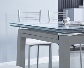 Conjunto Mesa Flores Extensible + 4 Sillas Color miniatura 3