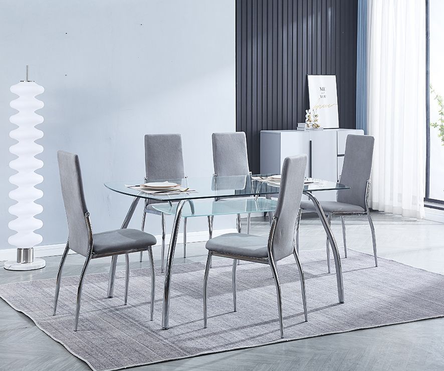 Conjunto Mesa 6 Sillas Color
