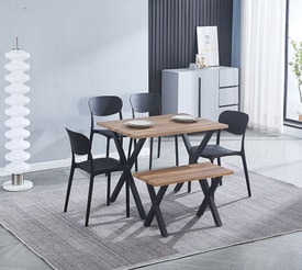 Conjunto Mesa Y Sillas Color