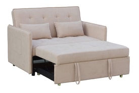 Sofá 2 Plazas Color Beige miniatura 2
