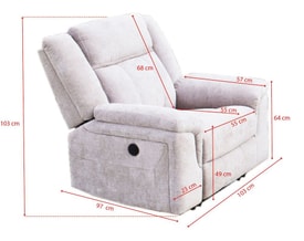 Sillón Relax Troya miniatura 3