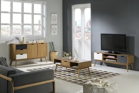 Mueble Tv 2 Puertas Blanco miniatura 2