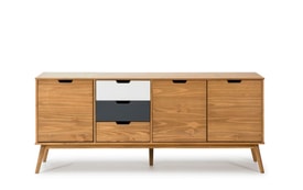 Aparador Cusco 3P3C Cera/gris miniatura 5