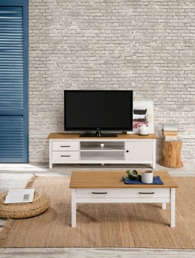 Mueble Tv Blanco/cera miniatura 2