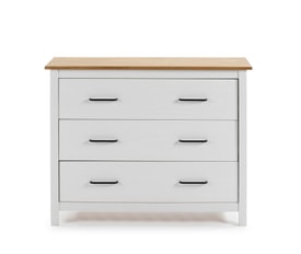Cómoda Miranda 3C Blanco/cera miniatura 5