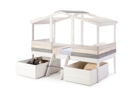 Cama Cabaña Blanco miniatura 11