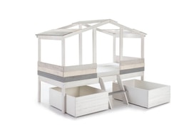 Cama Cabaña Blanco miniatura 12
